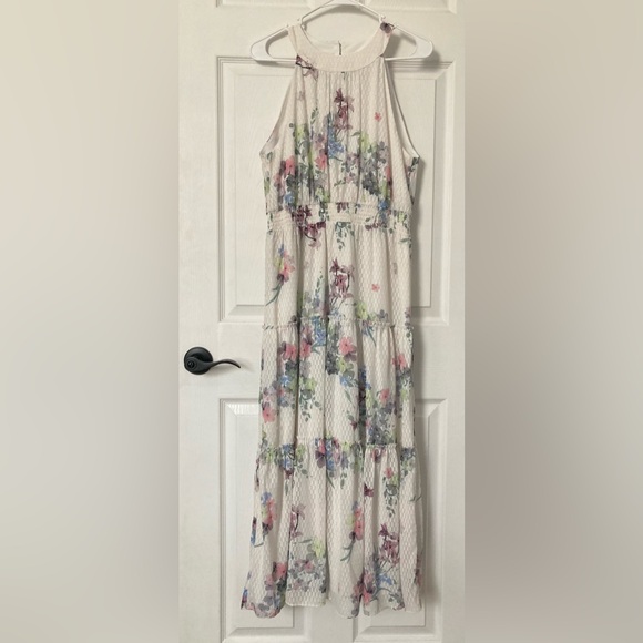 Ted Baker London Floral Sleeveless Maxi Dress Size 3 - Picture 1 of 6